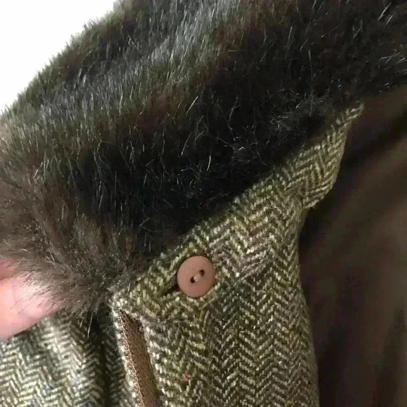 Talbots Women’s Zip Up Detachable Faux Collar Wool / Silk Blend Jacket Size 8 - Picture 4 of 8